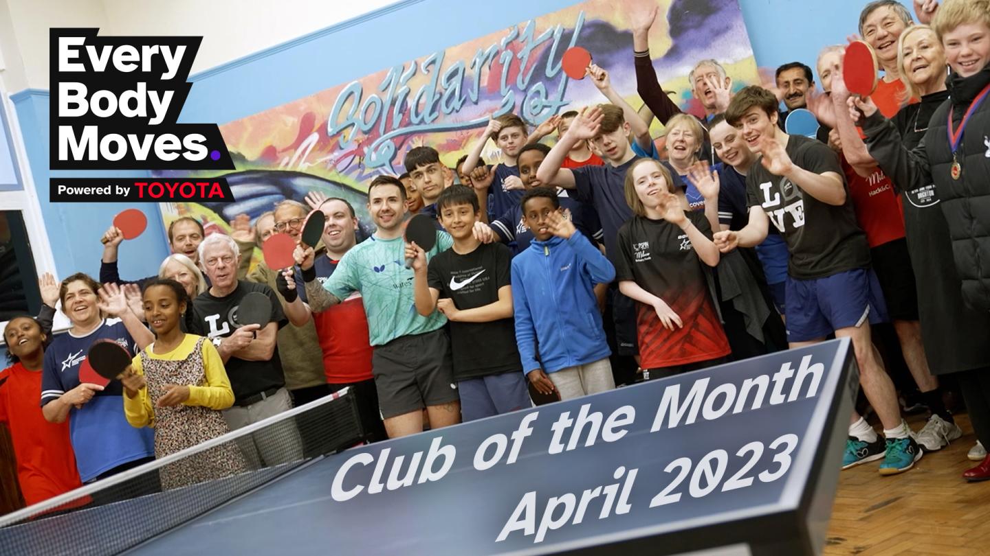 Brighton Table Tennis Club Club of the Month April 2023 Every Body